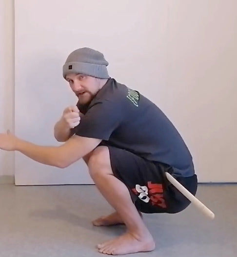 Syväkyykky - harjoitus kepin kanssa