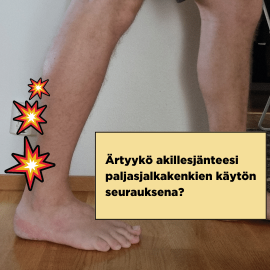 Ärtyykö akillesjänteesi paljasjalkakenkien käytön seurauksena?