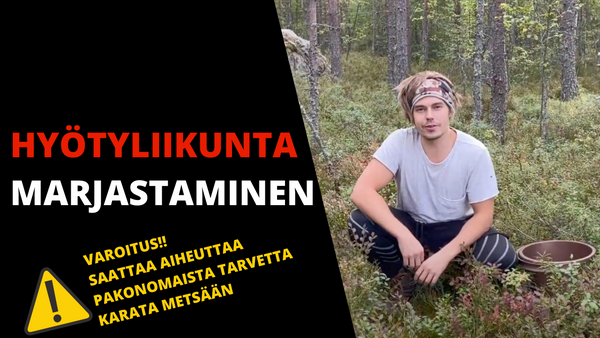 Hyötyliikunta - marjastaminen