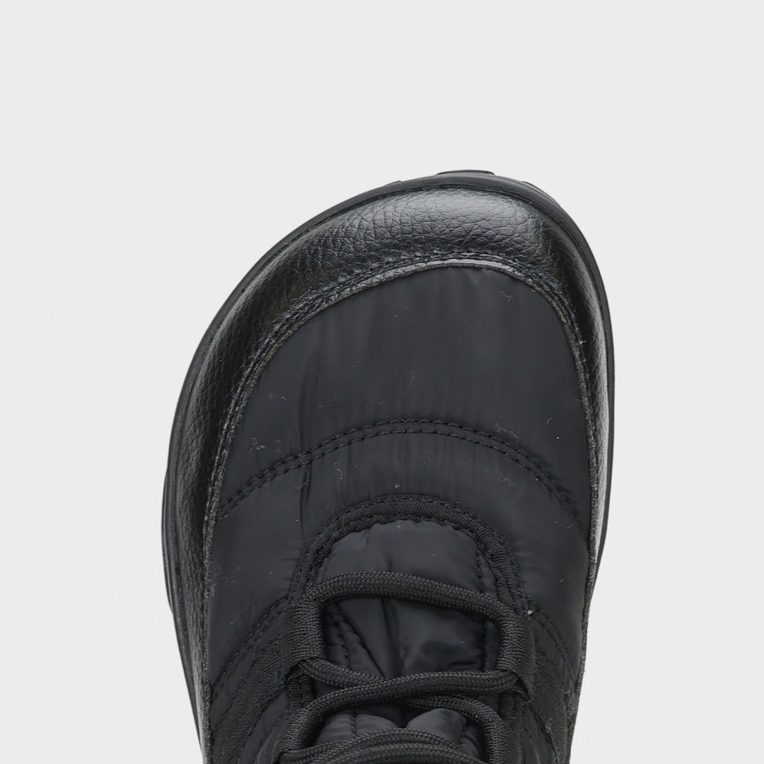 Vaistoa Hanki Paljasjalkakengat Pitkavartiset Talvisaappaat Musta Levea Jalan Muotoinen Varvastila