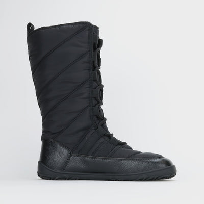 Vaistoa Hanki Paljasjalkakengat Pitkavartiset Talvisaappaat Musta Tasainen Zero Drop Pohja Mediaali