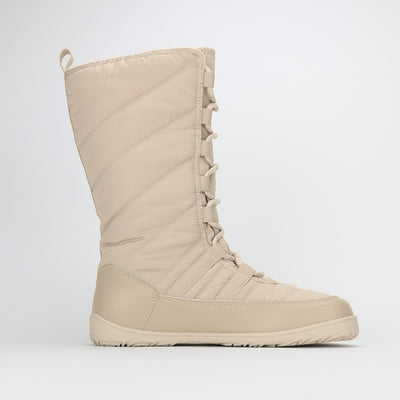 Vaistoa Hanki Paljasjalkakengat Pitkavartiset Talvisaappaat Vanilija Tasainen Zero Drop Pohja Mediaali