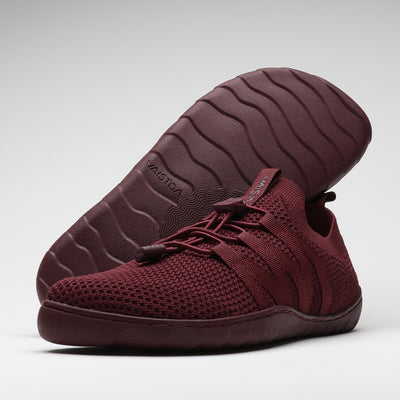Vaistoa Riemu Knitted Barefoot Slip-on Shoes Burgundy design from Finland