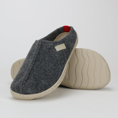 Vaistoa Toive paljasjalkakengät huopa tossut tohvelit harmaa Design from Finland