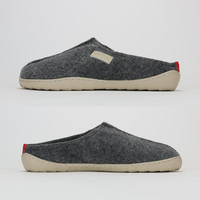 Vaistoa Toive paljasjalkakengät huopa tossut tohvelit harmaa tasainen zero-drop pohja