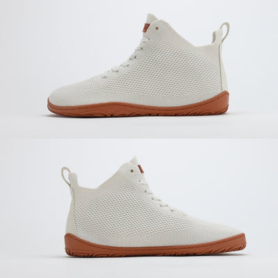 vaistoa iloa mid paljasjalkakengat korkeavartiset tennarit luonnonvalkoinen tasainen zero drop pohja