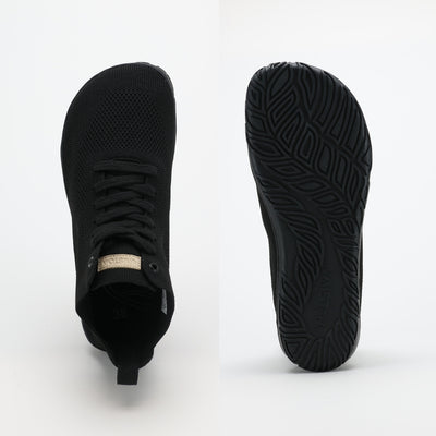 vaistoa iloa mid paljasjalkakengat korkeavartiset tennarit musta levea jalan muotoinen varvastila