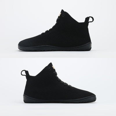 vaistoa iloa mid paljasjalkakengat korkeavartiset tennarit musta tasainen zero drop pohja