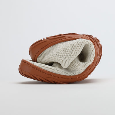 vaistoa iloa paljasjalkakengat kangastennarit luonnonvalkoinen terracottalla pohjalla ohut taipuisa pohja