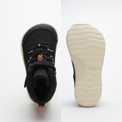 vaistoa kaste vedenpitavat lasten paljasjalkakengat musta levea jalan muotoinen varvastila