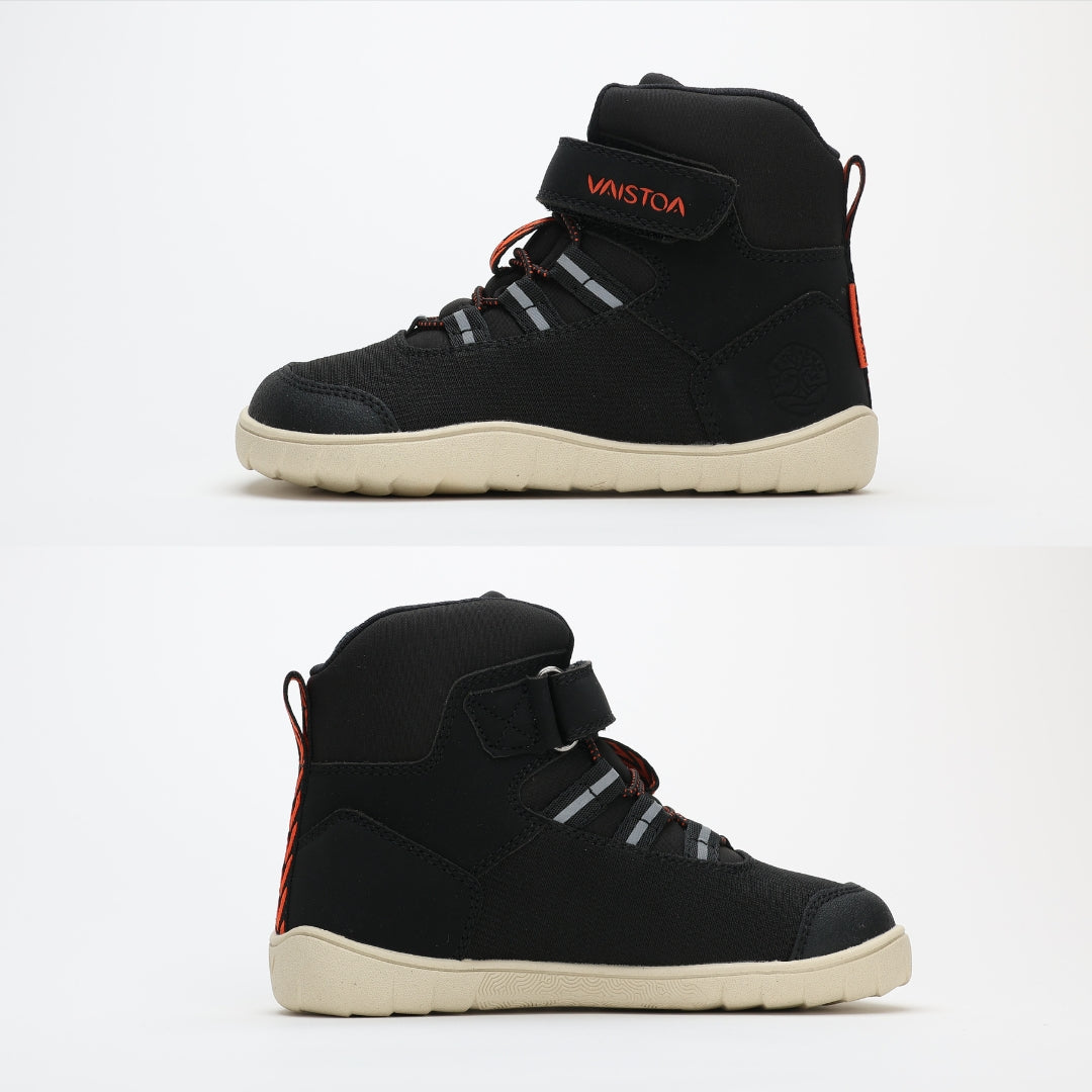 vaistoa kaste vedenpitavat lasten paljasjalkakengat musta tasainen zero drop pohja lateraali mediaali