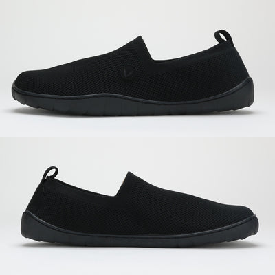 vaistoa lempea 2 slip on paljasjalkakengat musta tasainen zero drop pohja ilman kantakorkoa