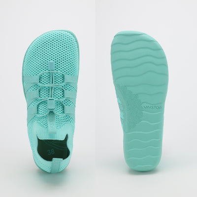 vaistoa riemu aikuisten slip on paljasjalkakengat minttu levea jalanmuotoinen varvastila